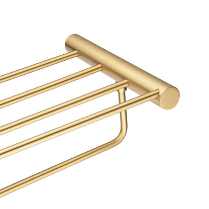 600mm Brushed Gold 4 Bar Towel Rack | BUYG6202.TR