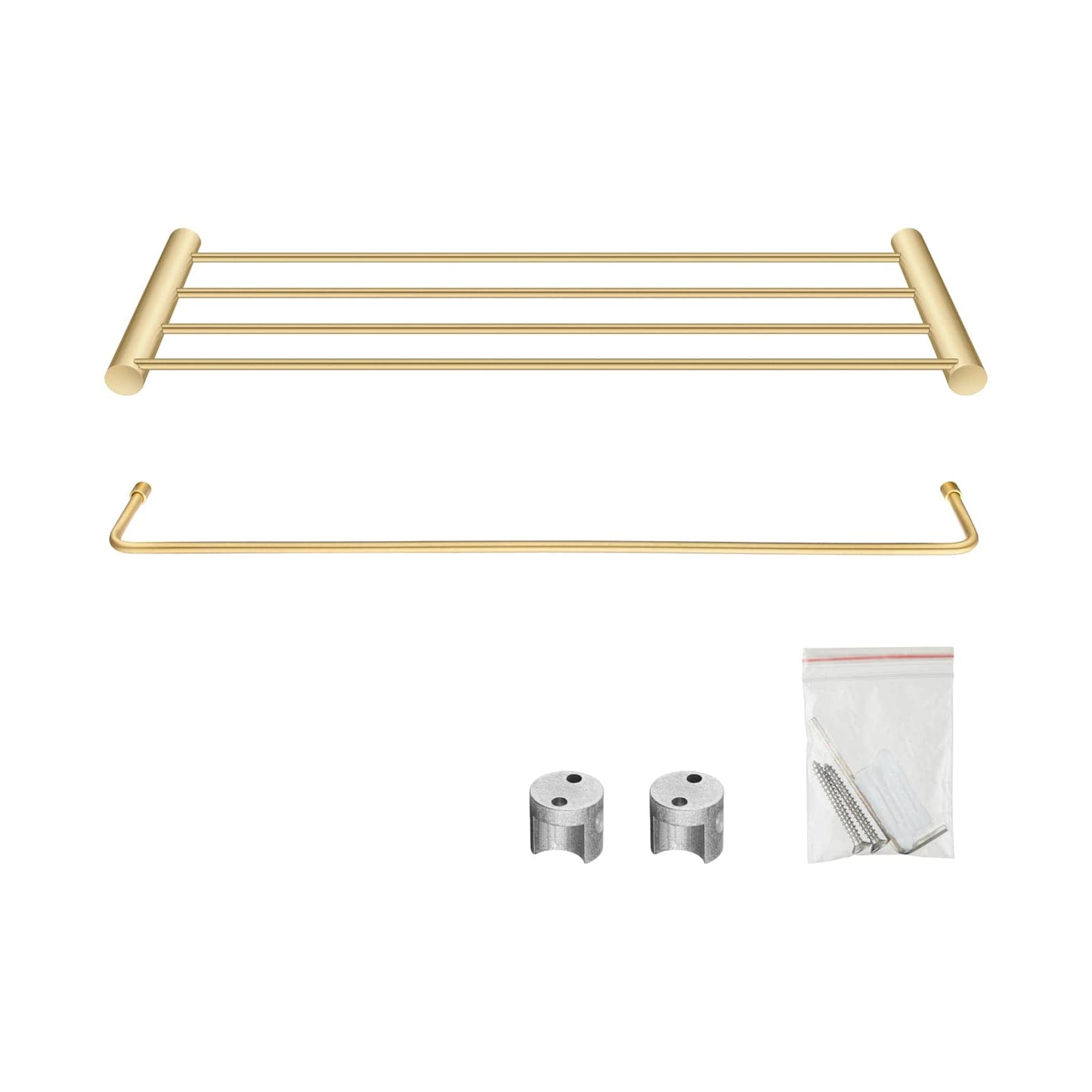 600mm Brushed Gold 4 Bar Towel Rack | BUYG6202.TR