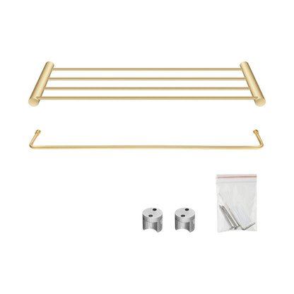 600mm Brushed Gold 4 Bar Towel Rack | BUYG6202.TR