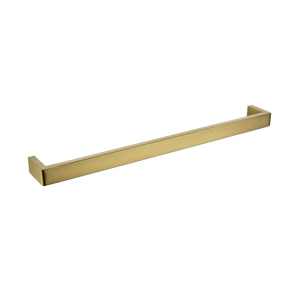 IVANO Series Brushed Brass Single Towel Rail 600mm