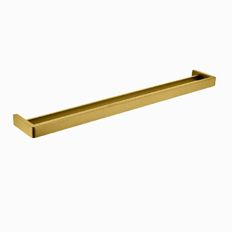 IVANO Series Brushed Brass Double Towel Rail 800mm