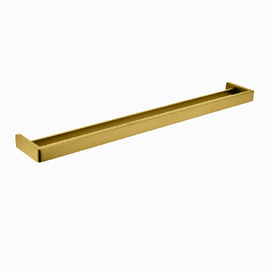 IVANO Series Brushed Brass Double Towel Rail 800mm