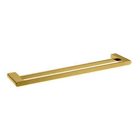 VOG Series Brushed Brass Double Towel Rail 800mm