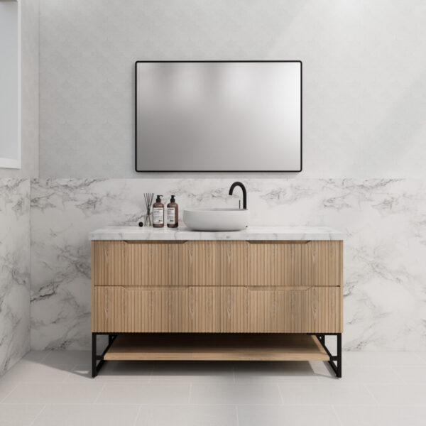 1500mm * American oak           * Fluted style          *  2 tiers                 4 Drawers                      * Freestanding