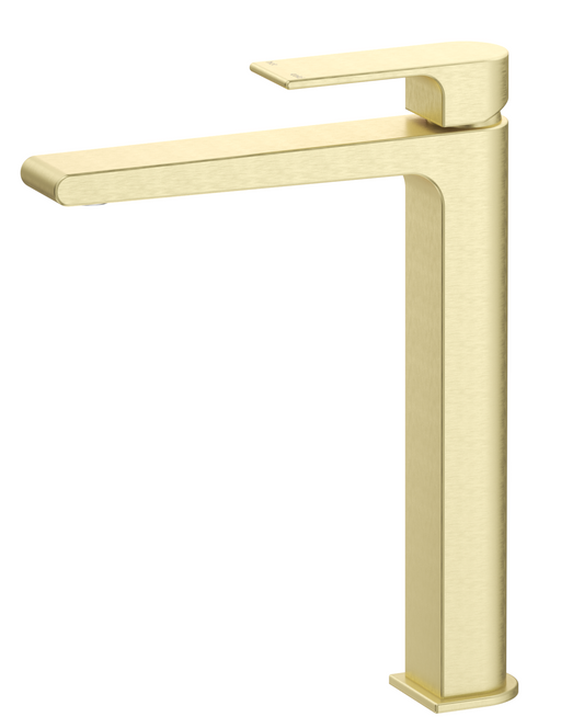 Beki TALL Basin Mixer - French Gold