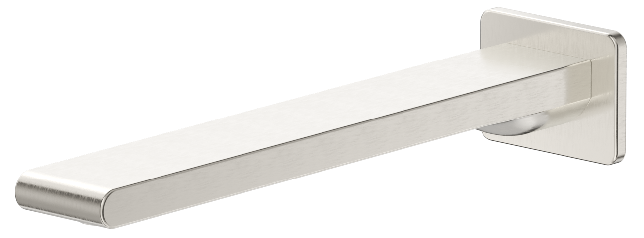 Beki Bath Spout - 220mm - Brushed Nickel
