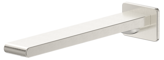 Beki Bath Spout - 220mm - Brushed Nickel