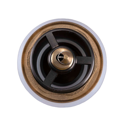 40mm Mushroom Black Brass Bathtub Pop Up Waste without Overflow