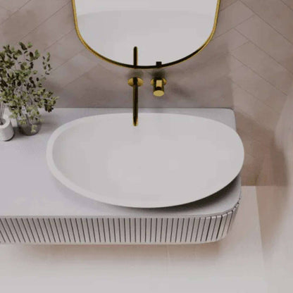 750mm Pietra Bianca - Boat Above Counter Basins