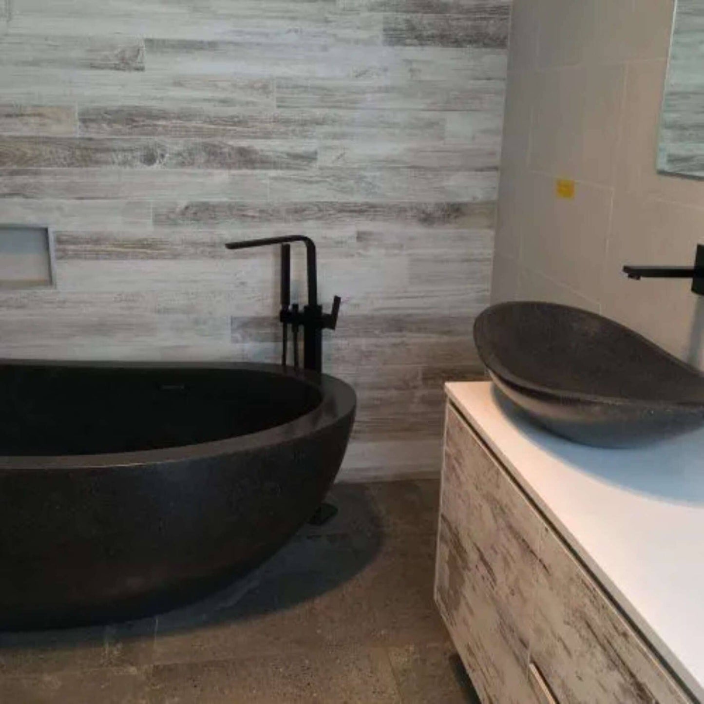 750mm Pietra Bianca - Boat Above Counter Basins