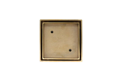 Brushed Gold Smart Tile Insert Floor Waste Shower Grate Drain (88mm outlet)