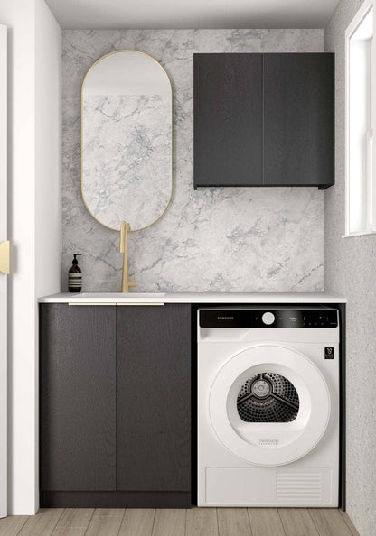 Byron/Bondi Black Oak Laundry Kit 1305x600x2100