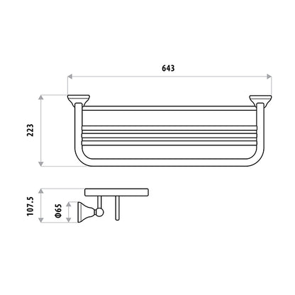 Byron Towel RACK  - Chrome
