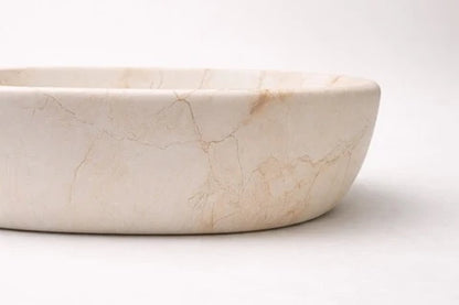 485*350*140mm Matte Beige Carrara Design Above Counter Basin