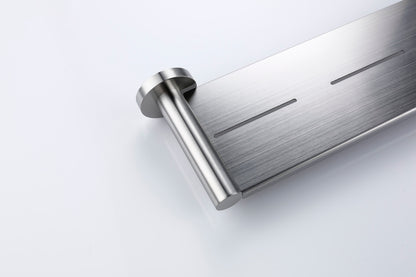 Lux S2 Metal Shower Shelf - Brushed Nickel