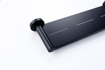 Lux S2 Metal Shower Shelf - Matte Black