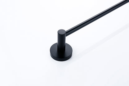 Lux S2 800mm Single Towel Rail - Matte Black