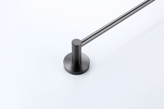 Lux S2 800mm Single Towel Rail - Gunmetal