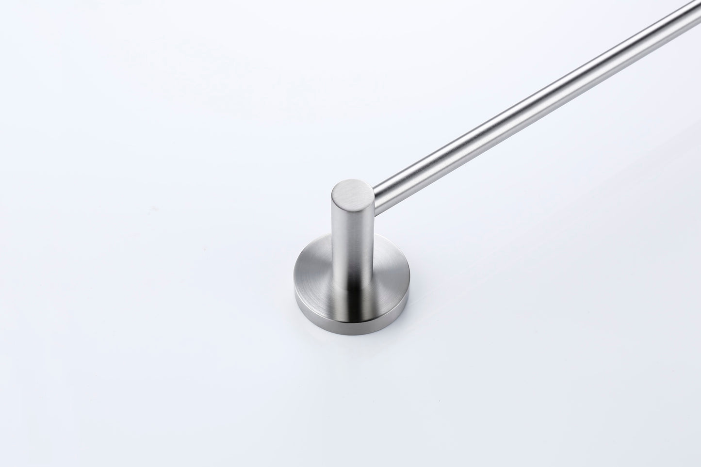 Lux S2 800mm Single Towel Rail - Brushed Nickel