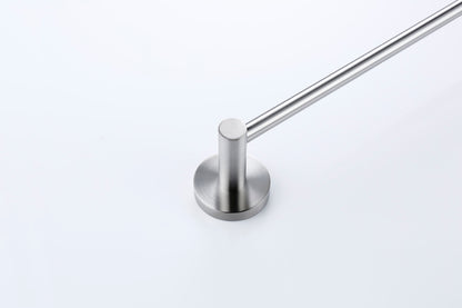 Lux S2 800mm Single Towel Rail - Brushed Nickel
