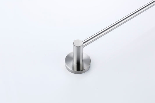 Lux S2 800mm Single Towel Rail - Brushed Nickel