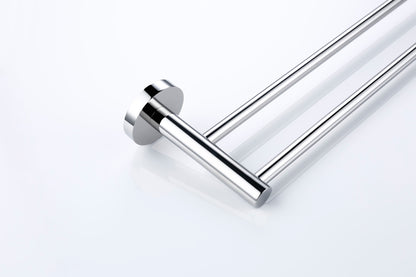 Lux S2 800mm Double Towel Rail - Chrome