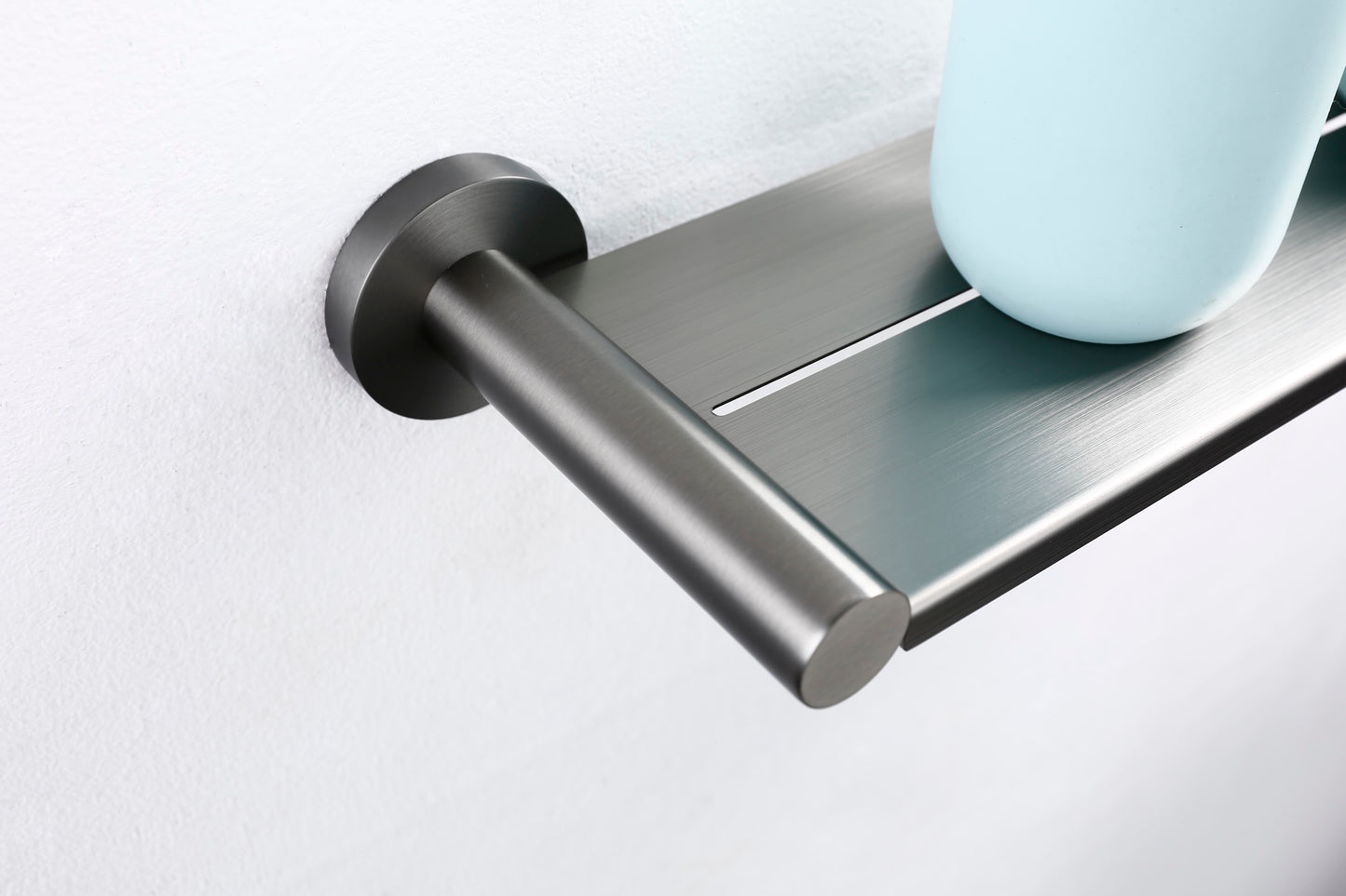 Lux S2 Metal Shower Shelf - Gunmetal