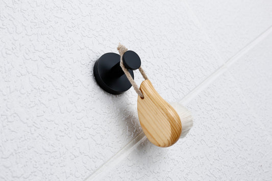 Lux S2 Single Robe Hook - Matte Black