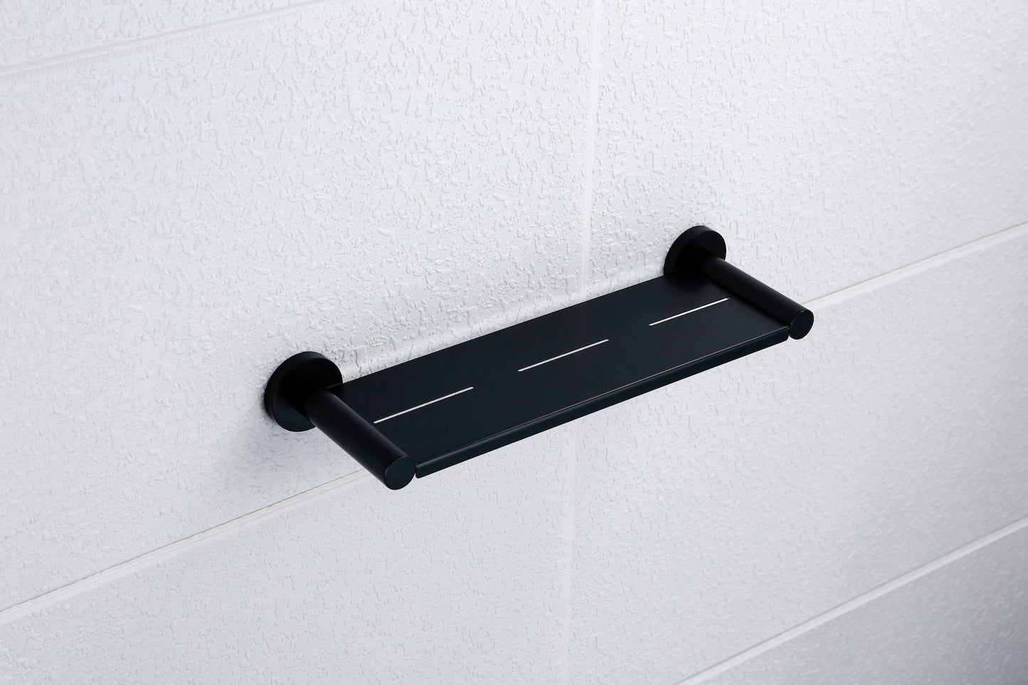 Lux S2 Metal Shower Shelf - Matte Black