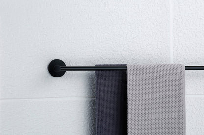 Lux S2 800mm Double Towel Rail - Matte Black