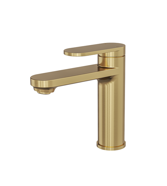 Capo Basin Mixer - Brushed Brass