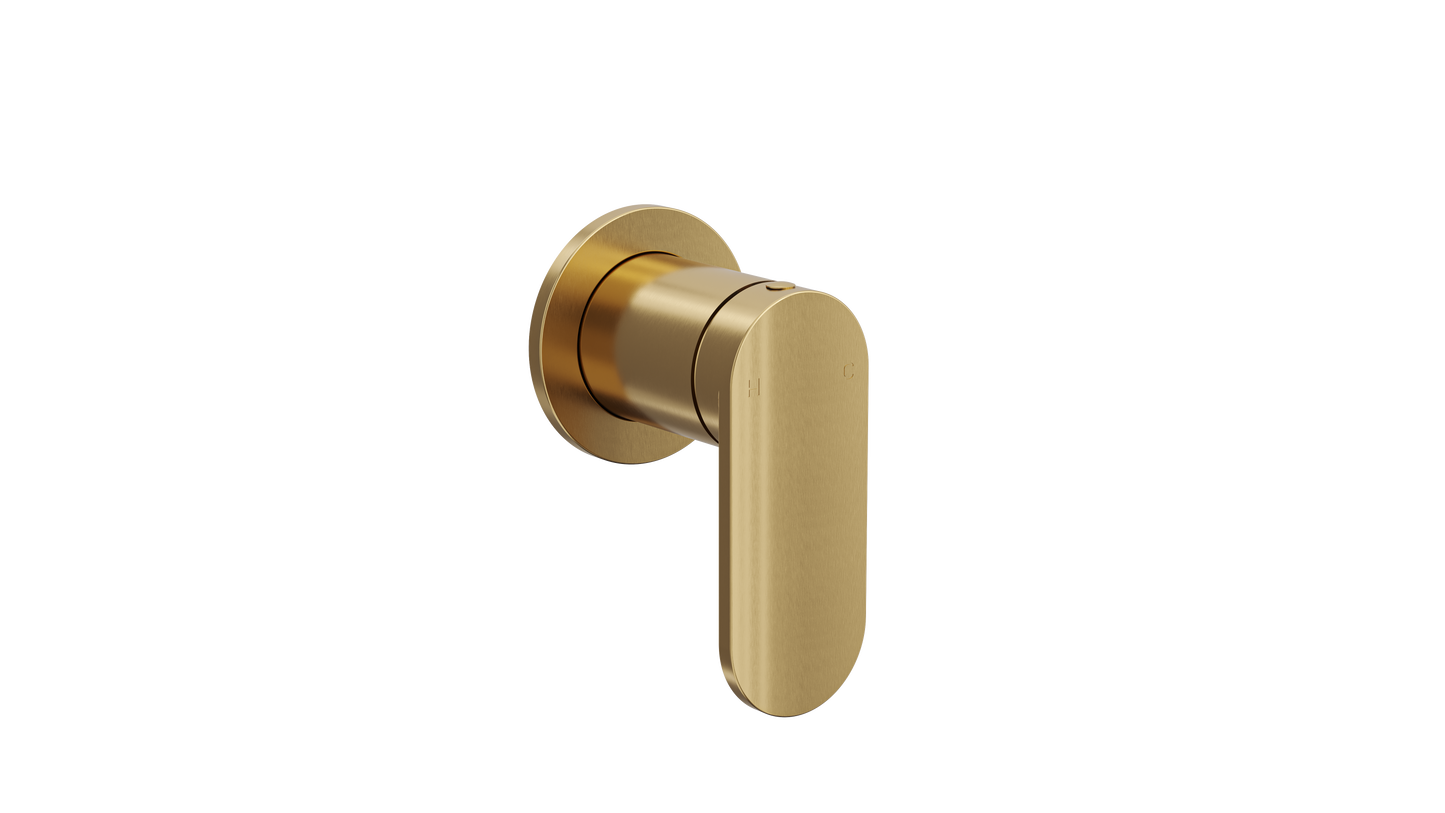 Capo Wall Mixer - Brushed Brass