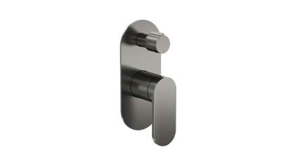 Capo 1-Plate Wall Mixer with Divertor - Gunmetal