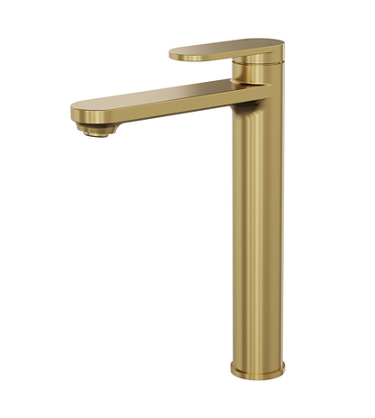 Capo Tall Basin Mixer - Brushed Brass