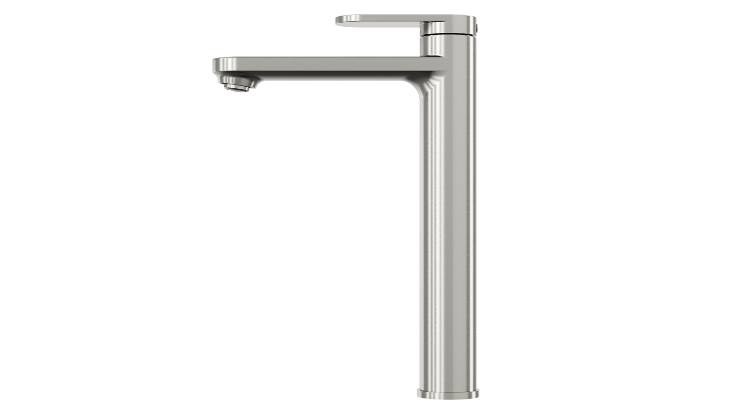 Capo Tall Basin Mixer - Brushed Nickel