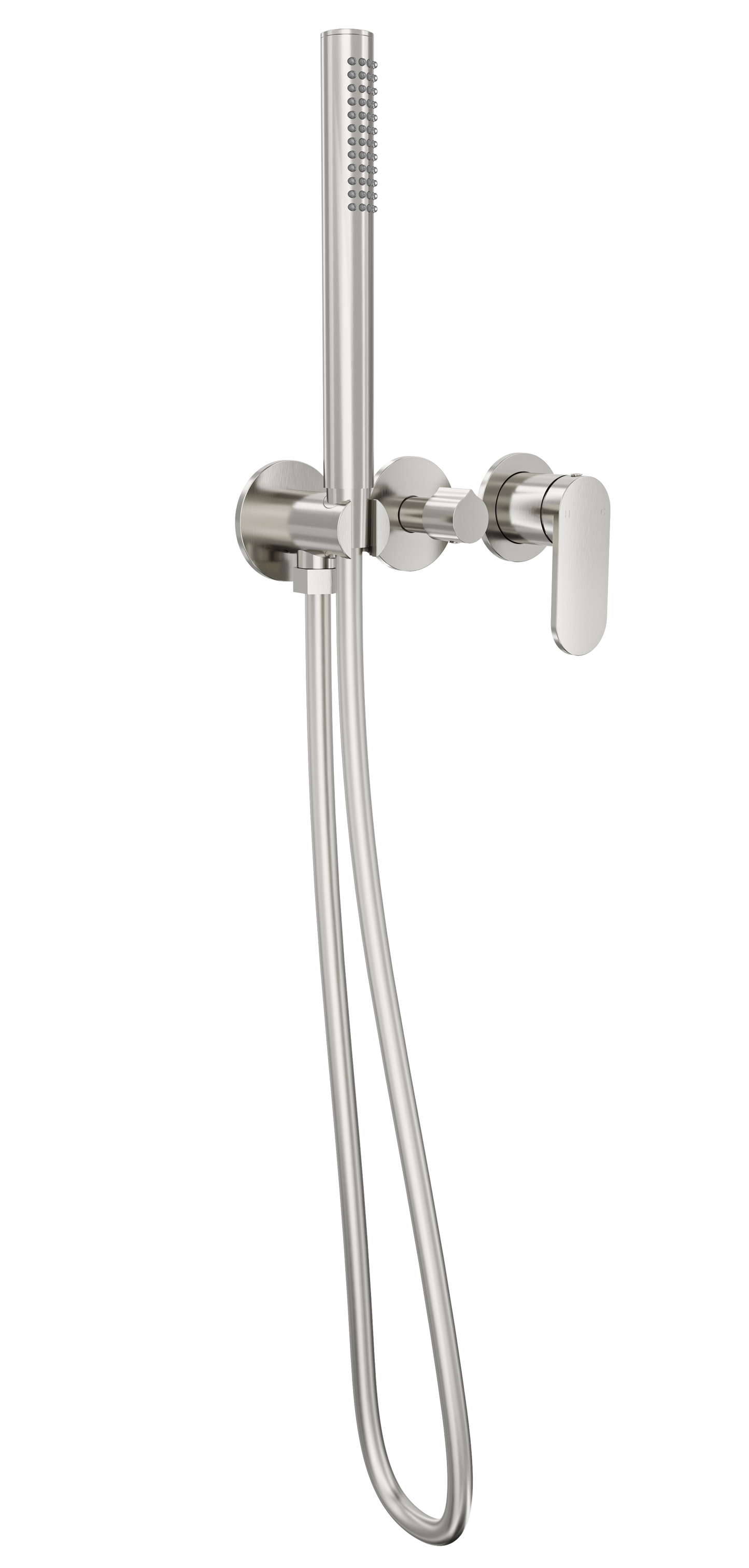 Capo 3-Plate Wall Mixer with Hand Shower Trim Kit - Brushed Nickel