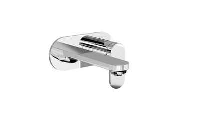 Capo 1-Plate Wall Basin or Bath Mixer Trim Kit - Chrome