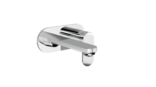 Capo 1-Plate Wall Basin or Bath Mixer Trim Kit - Chrome