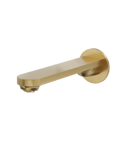 Capo Wall Mount Basin or Bath Spout - Brushed Brass