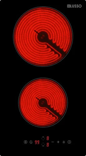 300mm Electric Ceramic Cooktop - 2 Zones - Touch Controls