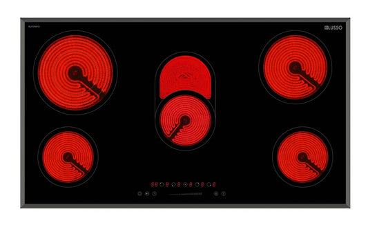 900mm Ceramic Cooktop - 5 Zones - EuroKera Glass with Touch Controls NEW Avail May25