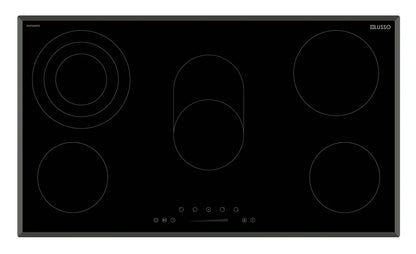 900mm Ceramic Cooktop - 5 Zones - EuroKera Glass with Touch Controls NEW Avail May25