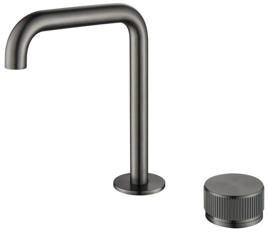 Mica Basin Hob Spout & Mixer - Gunmetal - (BOM)