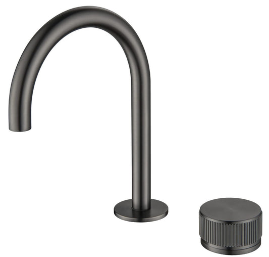 Mica Basin Hob Spout & Mixer - Gunmetal - (BOM)