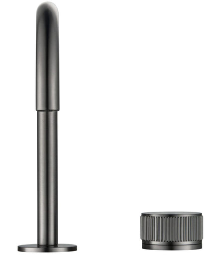 Mica Basin Hob Spout & Mixer - Gunmetal - (BOM)
