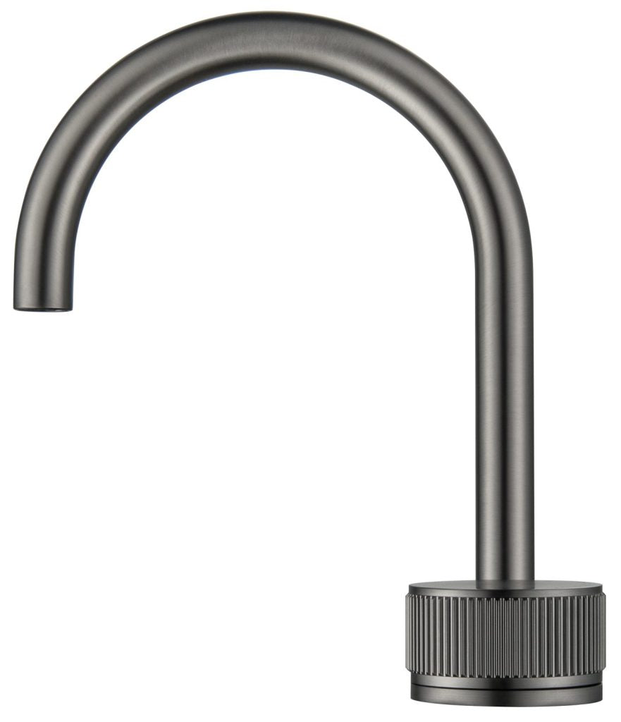 Mica Basin Hob Spout & Mixer - Gunmetal - (BOM)