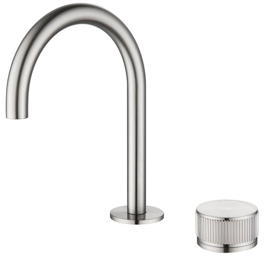 Mica Basin Hob Spout & Mixer - Brushed Nickel - (BOM)