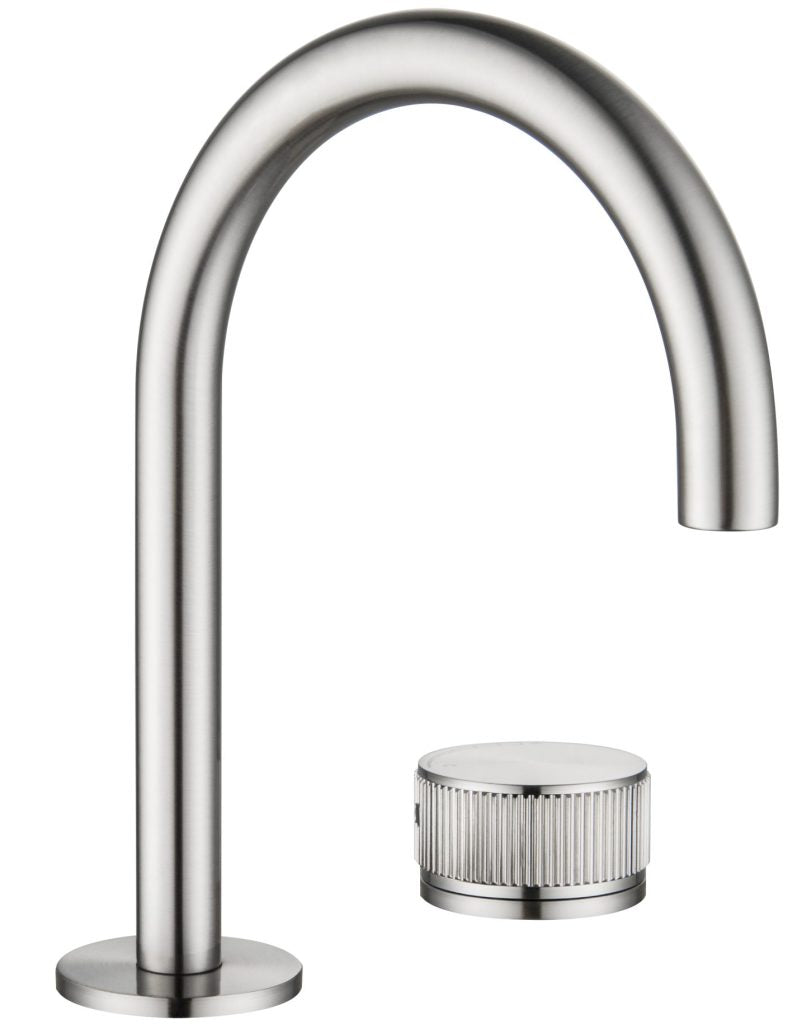 Mica Basin Hob Spout & Mixer - Brushed Nickel - (BOM)