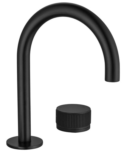 Mica Basin Hob Spout & Mixer - Black - (BOM)