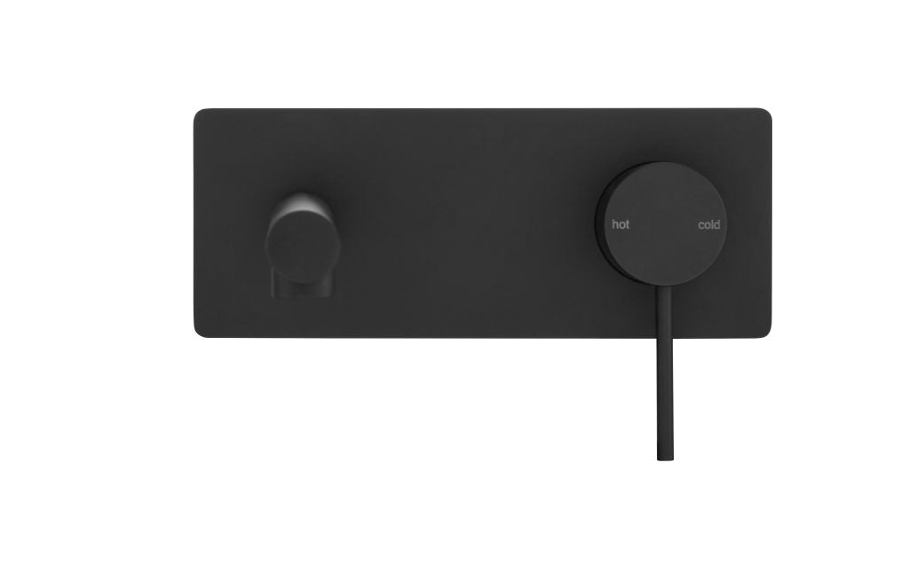 Mica Wall-Spout Combo - 1P - TRIM KIT - Black